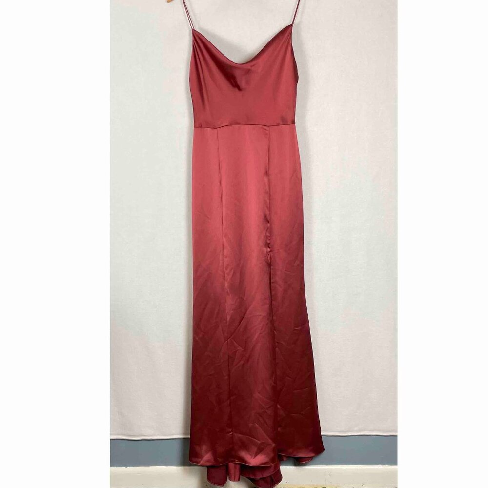 Amsale NWT Chloe Bridesmaid Dress in Cayenne Womens Size 6 - SMALL FLAW